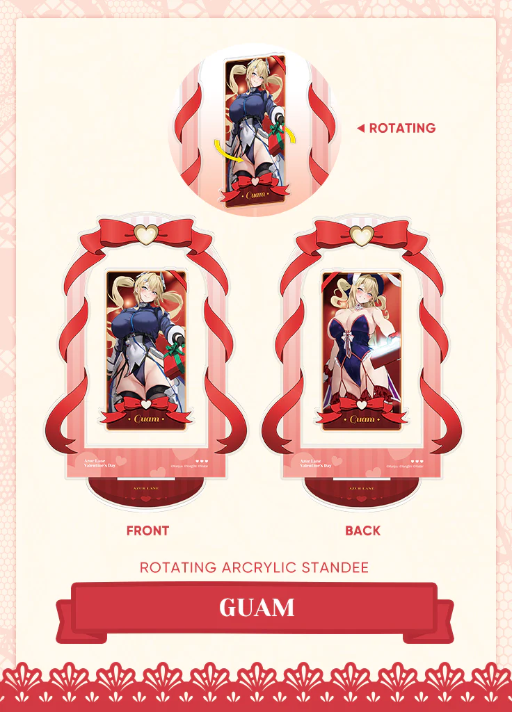Azur Lane | Rotating Acrylic Standee | Valentine's Day 2024 - Image 3